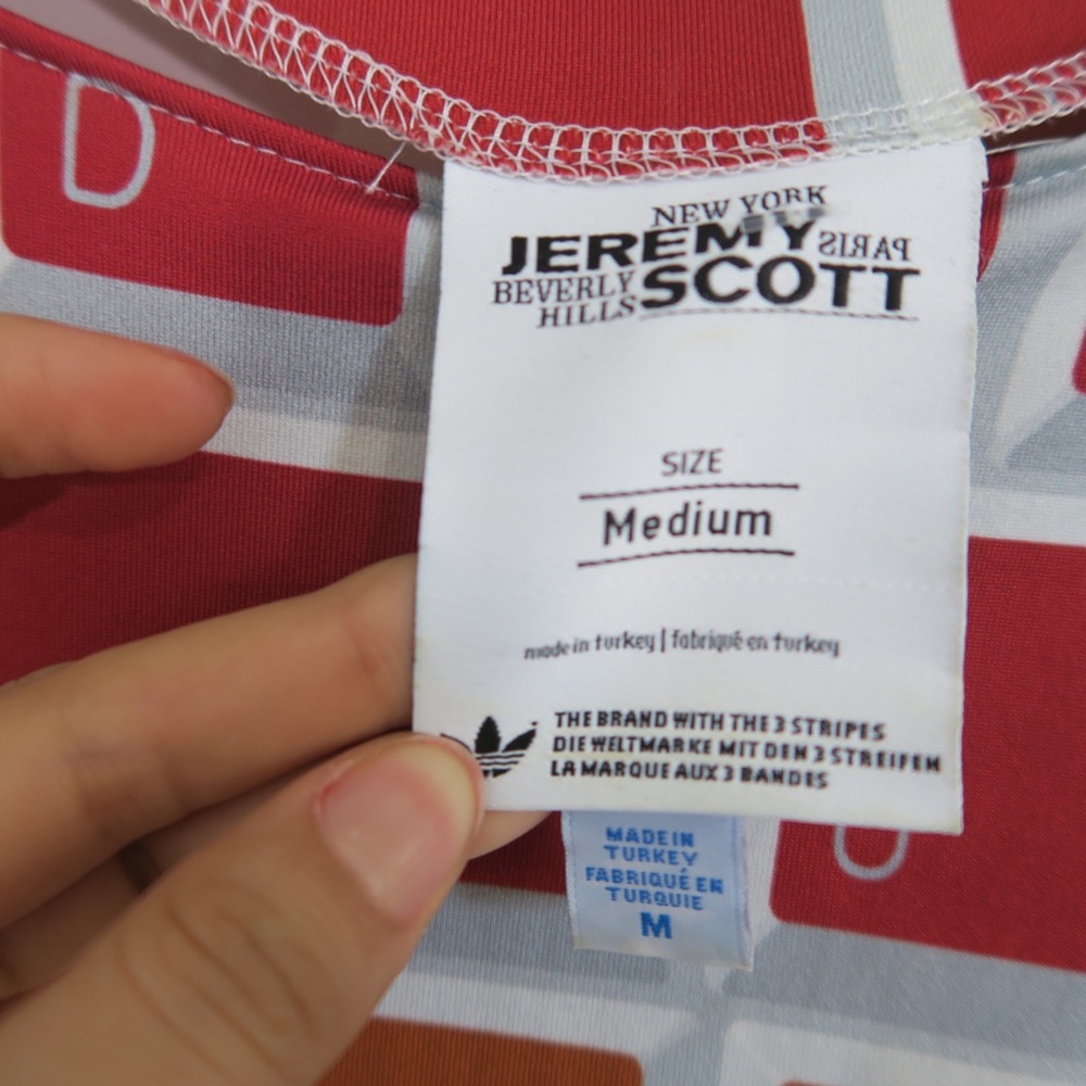 Jeremy Scott x Adidas Colorful Keyboard Key Dress RARE Rainbow Colors Maxi - Picture 9 of 12